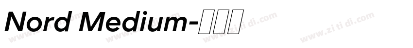 Nord Medium字体转换 Nord Medium字体转换